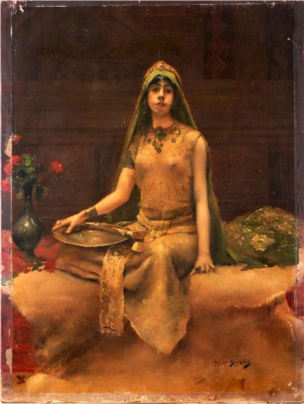 Portrait of a Seated Woman by Maurice Bompard