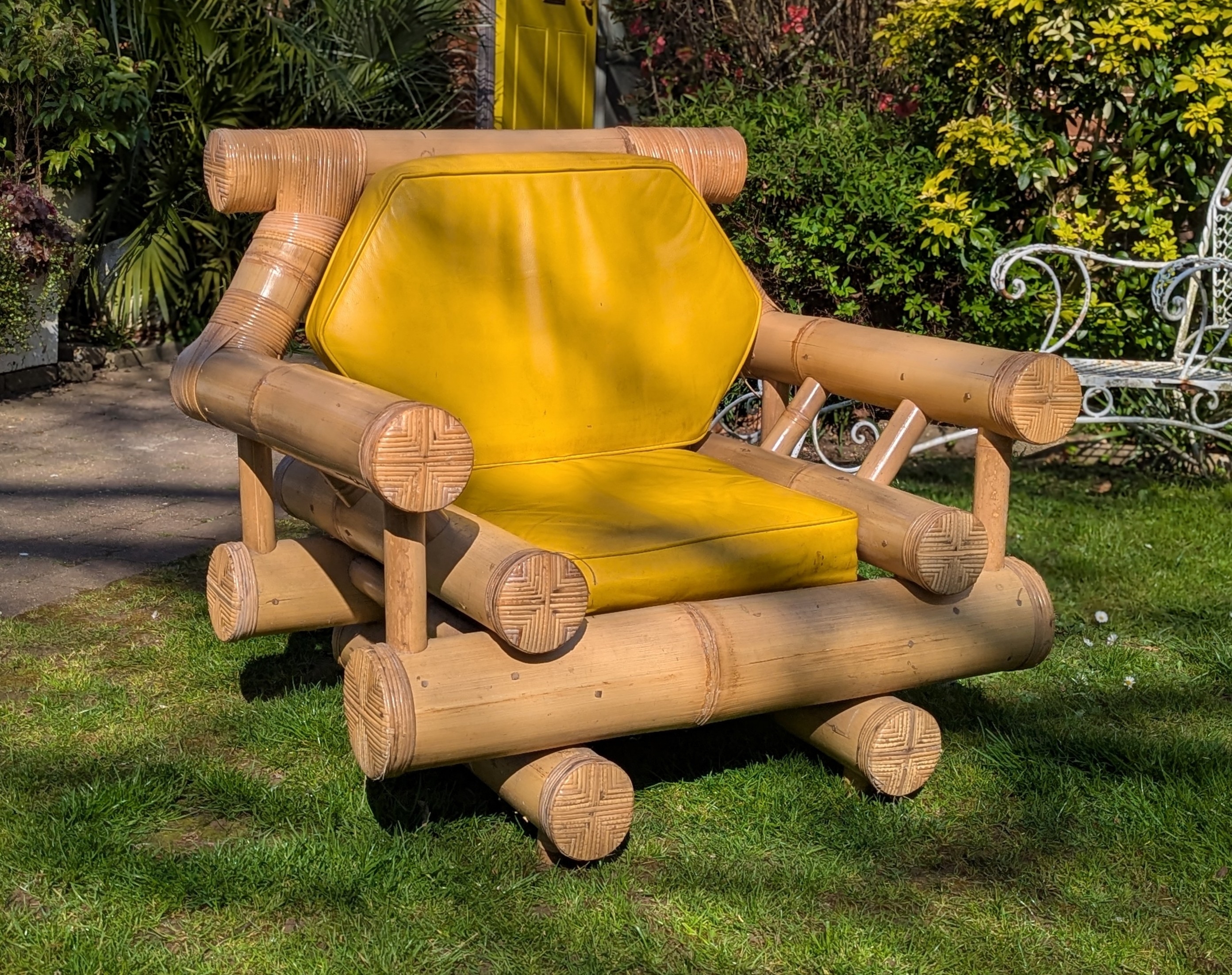 Budji Layug | A 1970s style bamboo and wicker armchair (1970s) | MutualArt