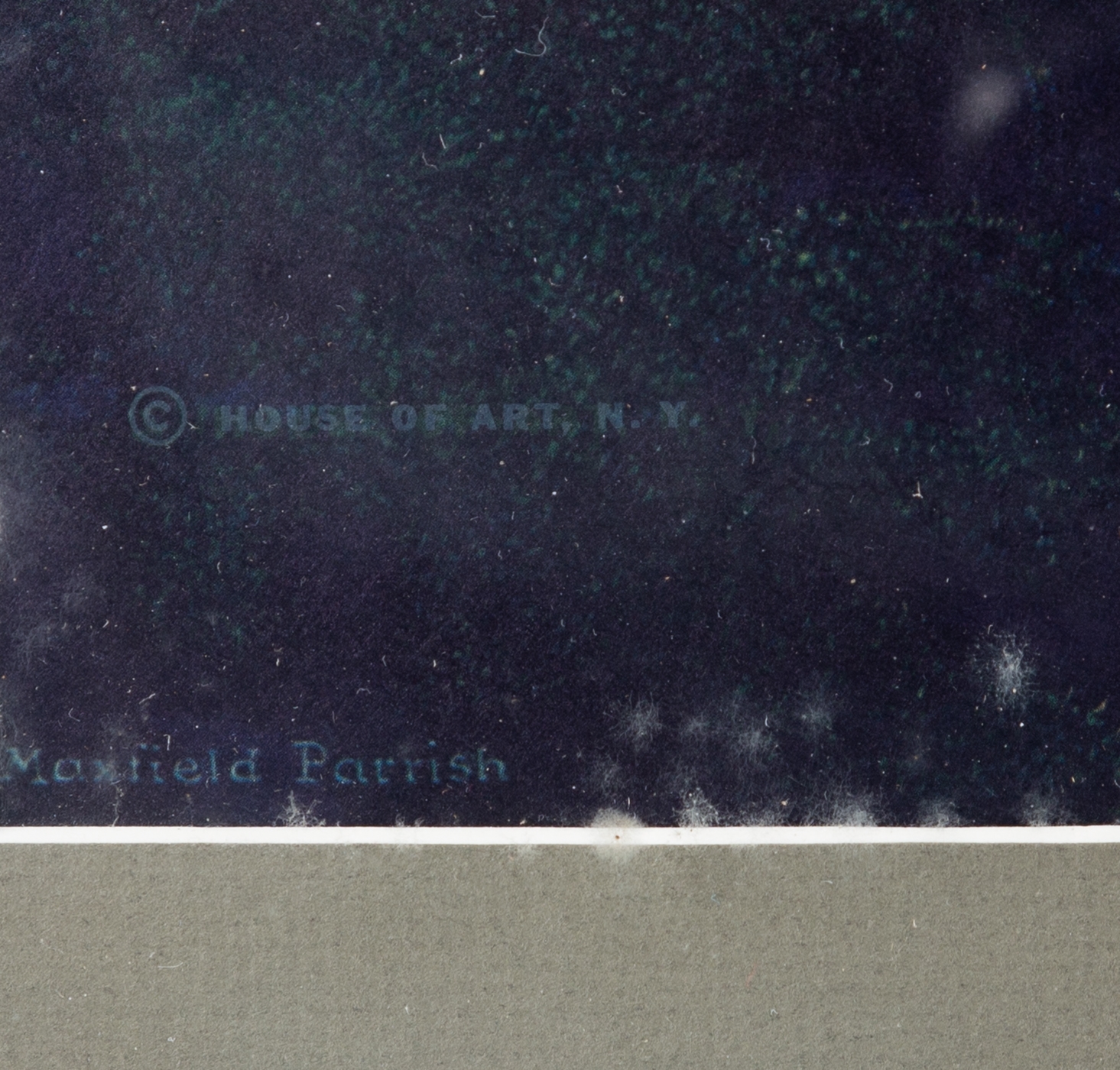 Artwork by Maxfield Parrish, MAXFIELD PARRISH TWILIGHT PRINT, Made of glass