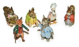 Jemima Puddle-Duck, Mr Tod the fox, Samuel Whiskers, and Timmy Tiptoes - Beatrix Potter