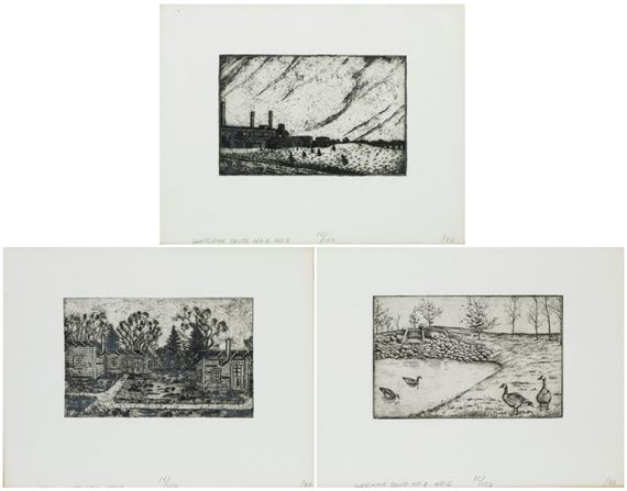 Wascana Suite No.2 Images #4 , #5 and #6 by Maureen Hodgins, 1980