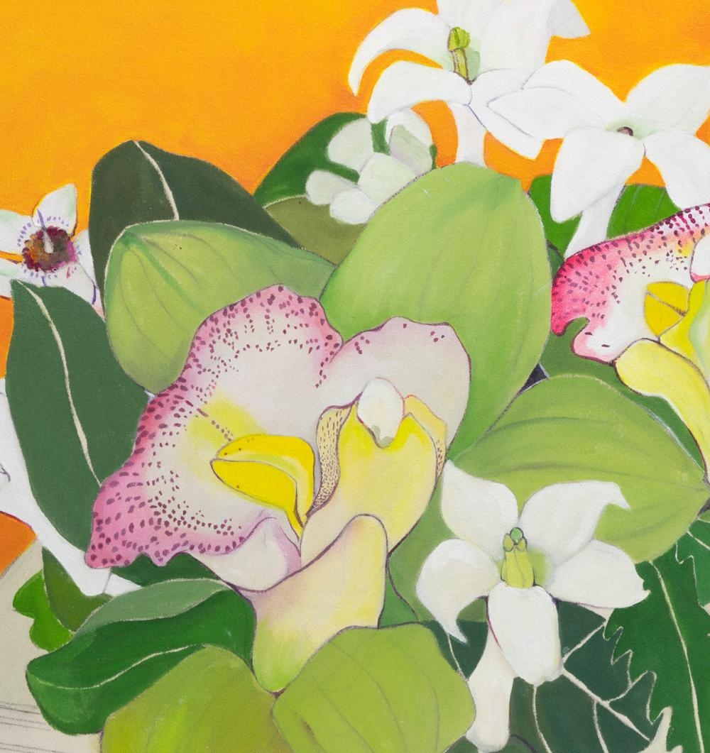 Artwork by Helen Lucas, Wedding Bouquet, Made of Acrylic on canvas