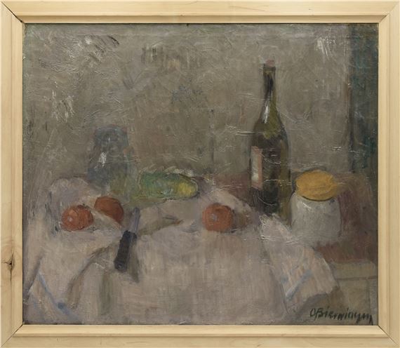 Martwa natura z pomidorami by Olgierd Bierwiaczonek, 1961