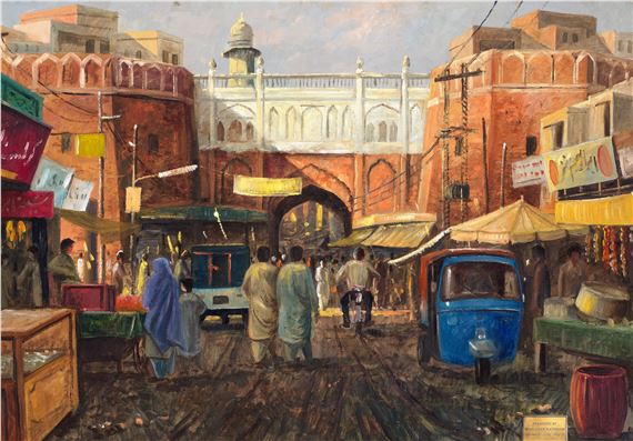 Untitled (Lahore Street Scene - Mian Amer Mahmood