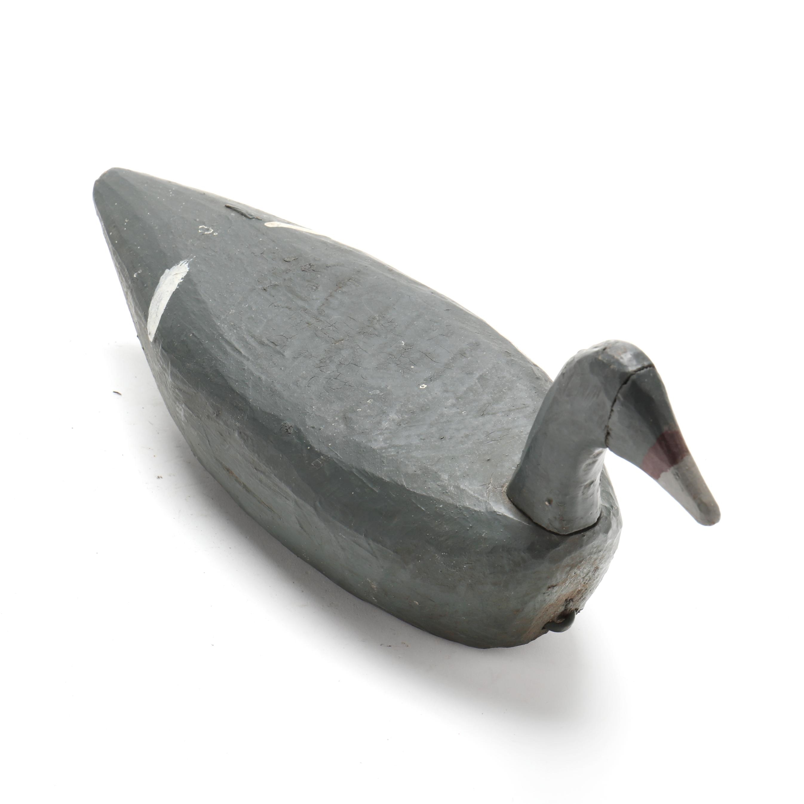 Artwork by Marvin Midgett, Published Coot, Made of carved and painted wood