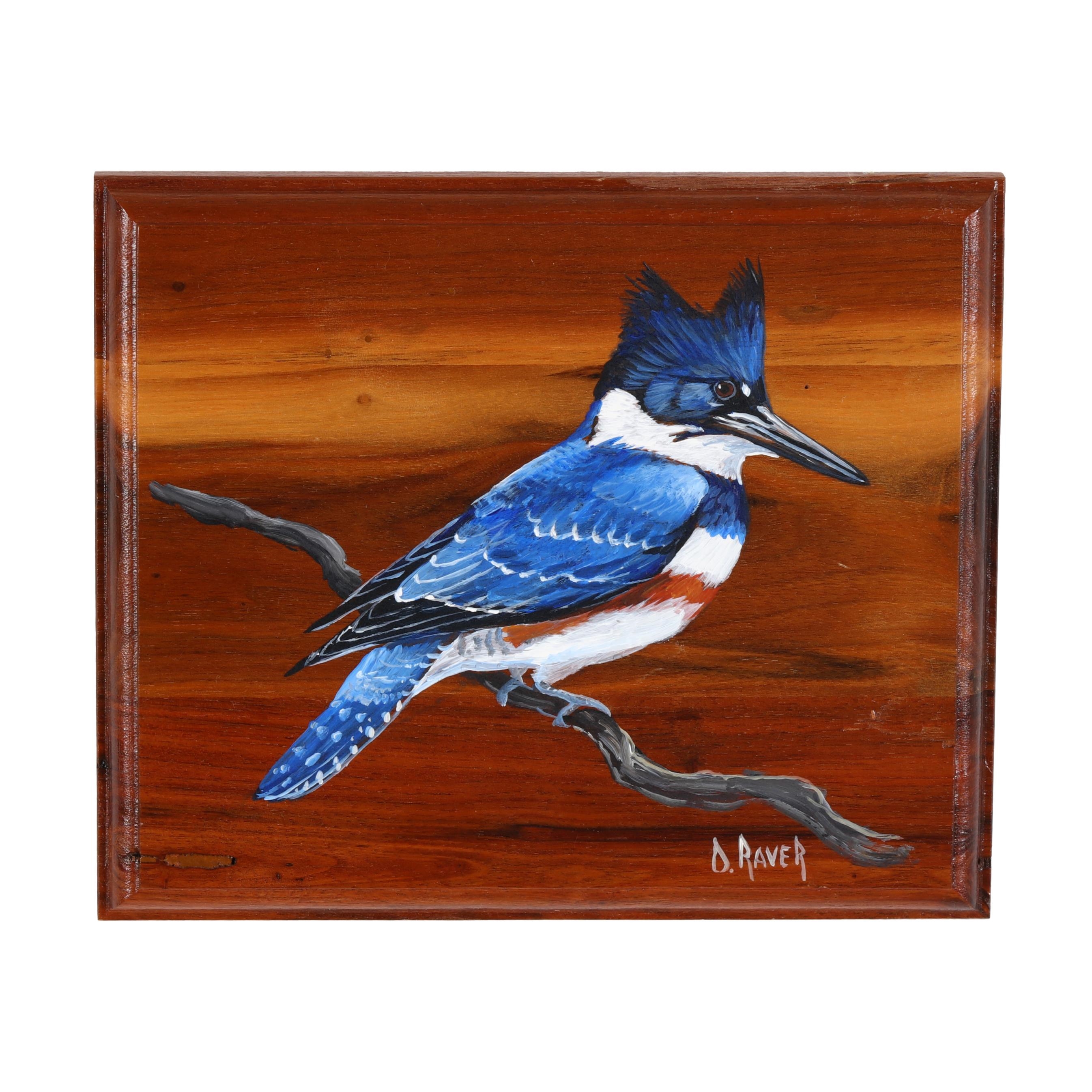 Duane Raver Jr. | Kingfisher on Plaque (Circa 1980s) | MutualArt