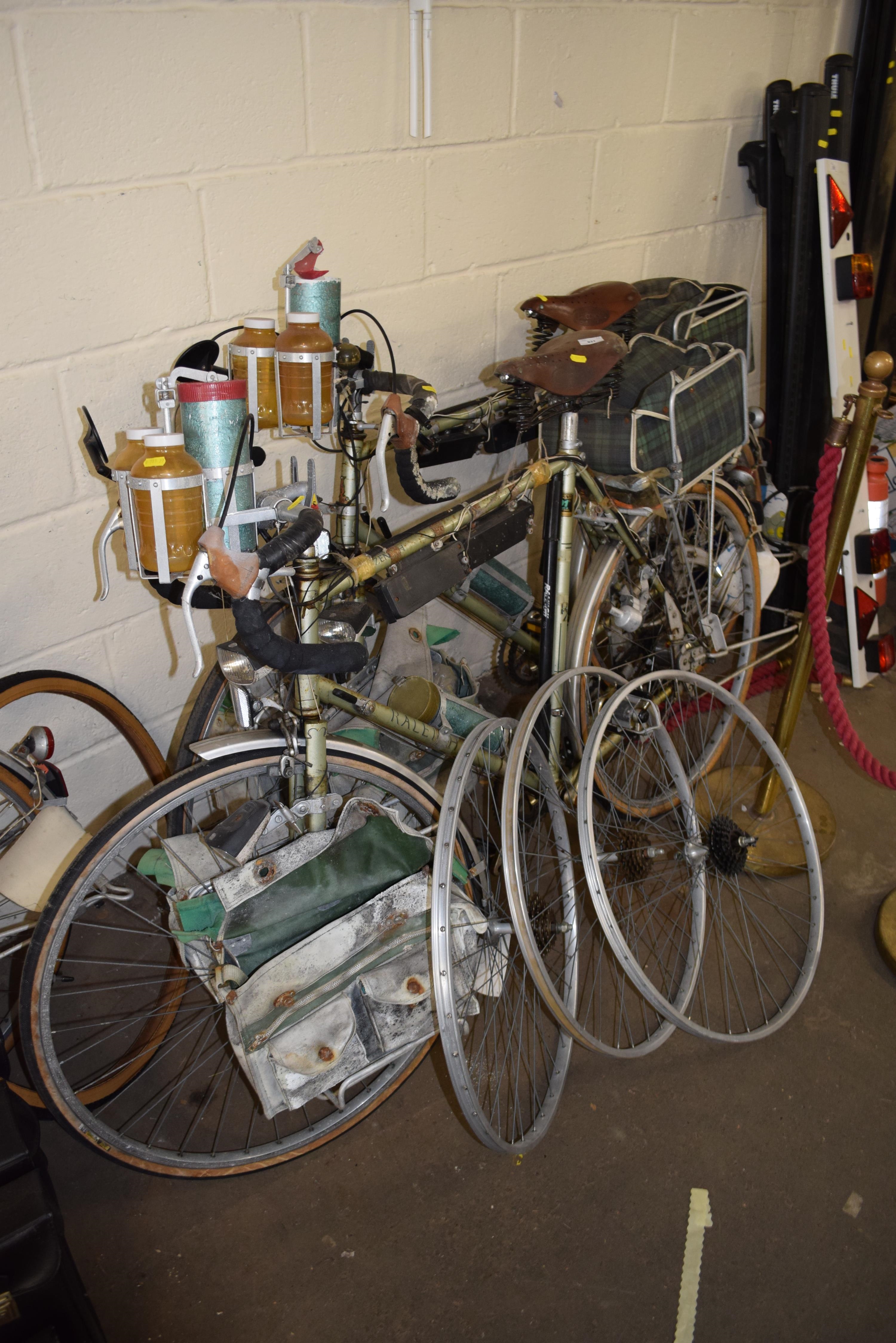 Artwork by Zenith, Two Raleigh Zenith gents bicycles