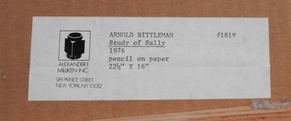 Arnold Irwin Bittleman | Study of Sally | MutualArt