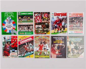 A collection of Liverpool home and away match programmes - Sammy Seung-min Lee