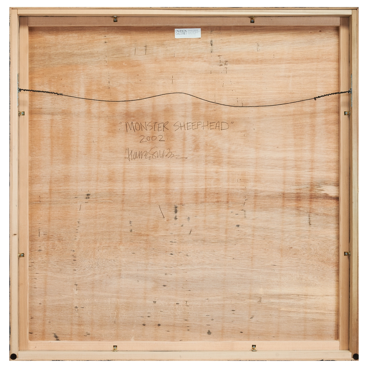 Artwork by Francesca Sundsten, Monster Sheephead, Made of oil on board