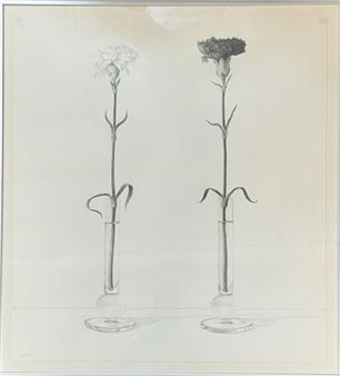 HARRY HAMM SIGNED AND DATED GRAPHITE DRAWING - Harry Hamm