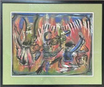 FANTASTIC MARTIN ROBICHAUD 1999 SIGNED PASTEL - Martin Robichaud