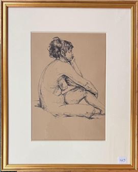 Sitting Nude - Marjory Donaldson