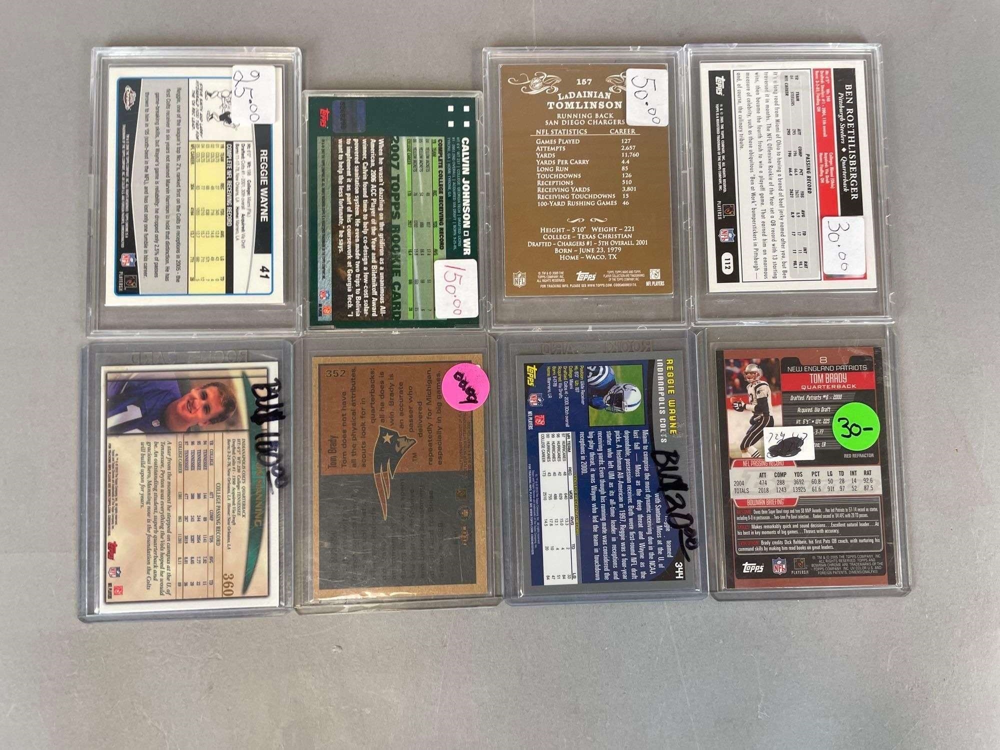 Topps | Group of Signed Topps Football Cards and More Turn off bid ...