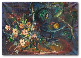 130. Zátiší s filodendronem - Vilém Simek