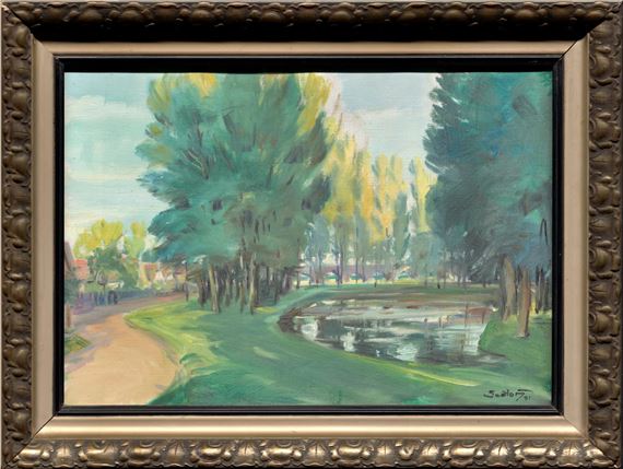 Park s jezírkem - Otakar Sedloň