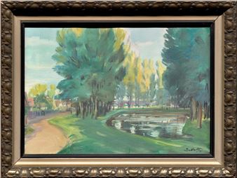 Park s jezírkem - Otakar Sedloň