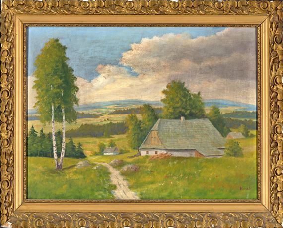 Jaroslav Riedl | Chalupa na poli | MutualArt