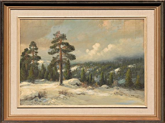 Zasněžená krajina by Thorvald Rygaard, 1927