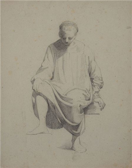 Figure study by Raffaello Sernesi