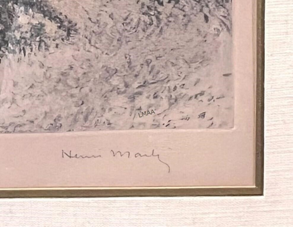 Henri Lebasque | LANDSCAPE ENGRAVING SIGNED BY HENRI M | MutualArt