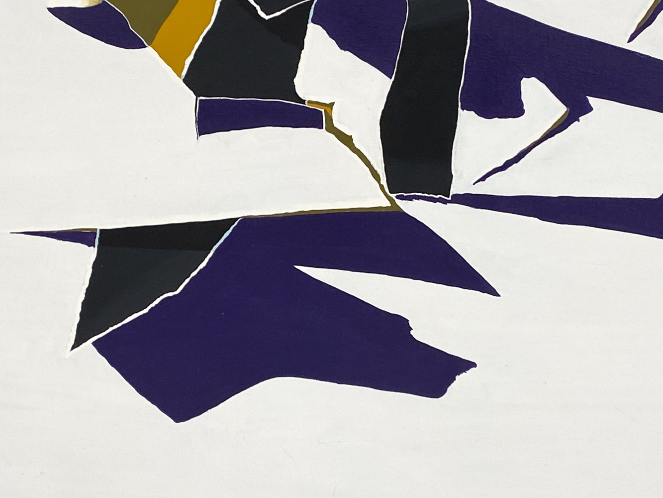 Artwork by Burhan Doğançay, BURHAN DOGANCAY (1929-2013) ABSTRACT COMPOSITION, Made of blue, Gouache on canvas