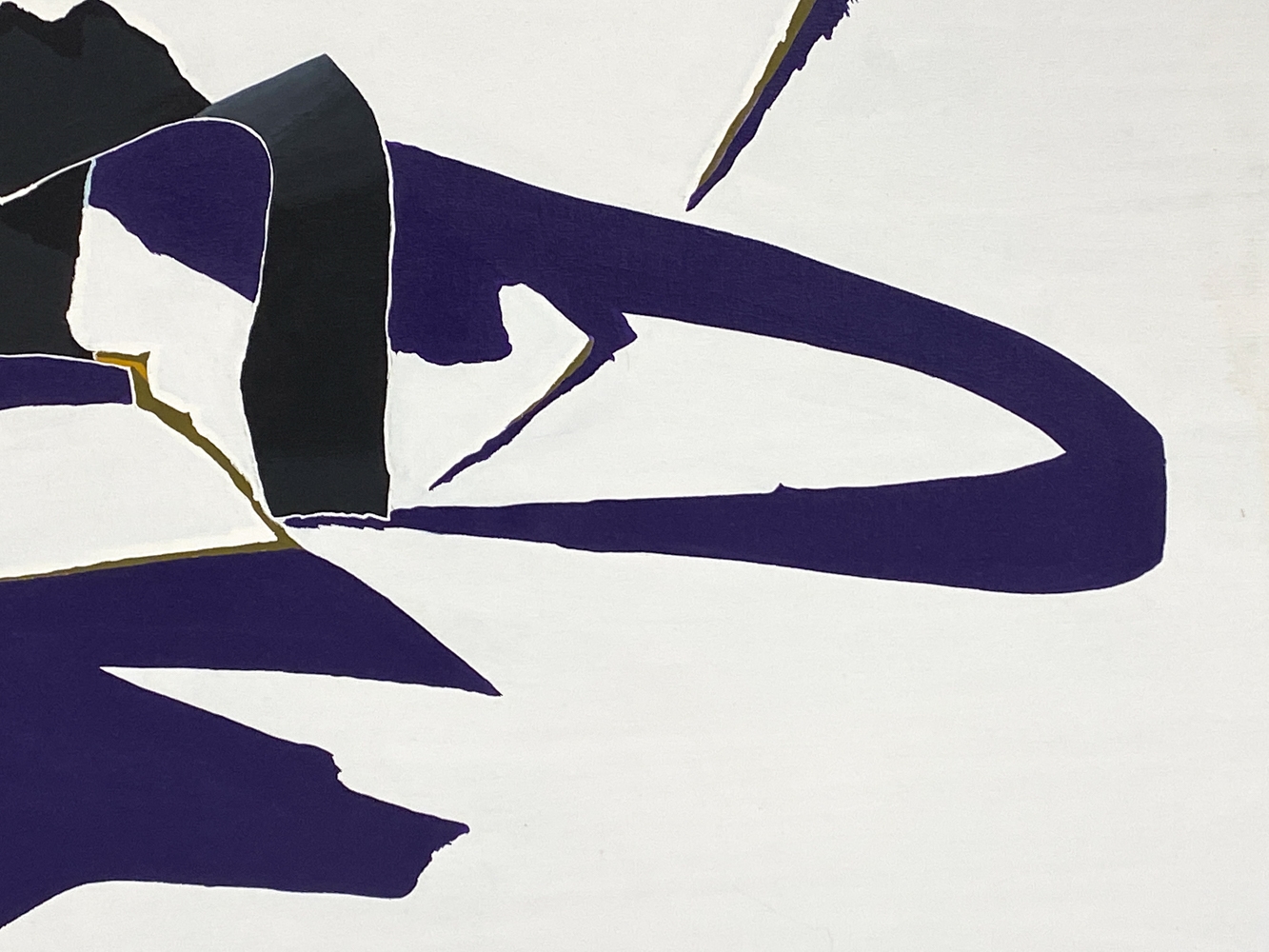 Artwork by Burhan Doğançay, BURHAN DOGANCAY (1929-2013) ABSTRACT COMPOSITION, Made of blue, Gouache on canvas