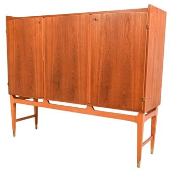 KIRKE NIELSEN 'KENT' TEAK & BEECH HIGHBOARD - Kirke Nielsen