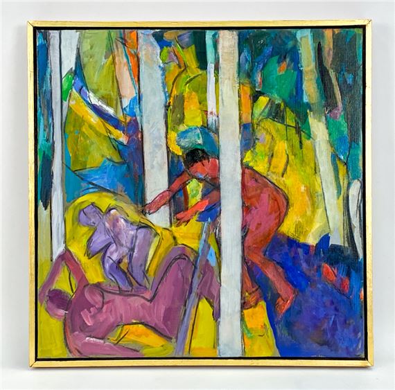 EDWIN PERRY DOUGLAS (B.1935) ABSTRACT O/C PAINTING by Edwin Perry Douglas, 2016