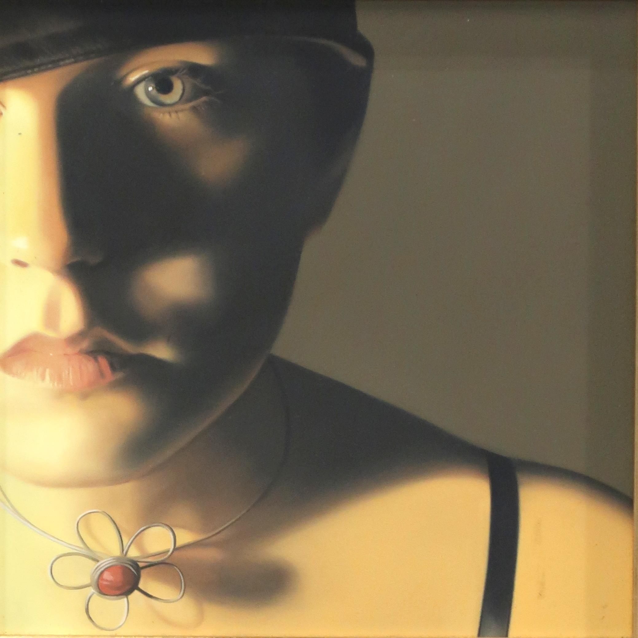 Artwork by Patricia Rorie, FLOWER CHOCKER, Made of Oil on board