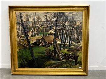 'Paysage forestier animé' - Emile Gosselin