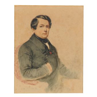 Portrait of Aaron Vail - Alfred André Géniole