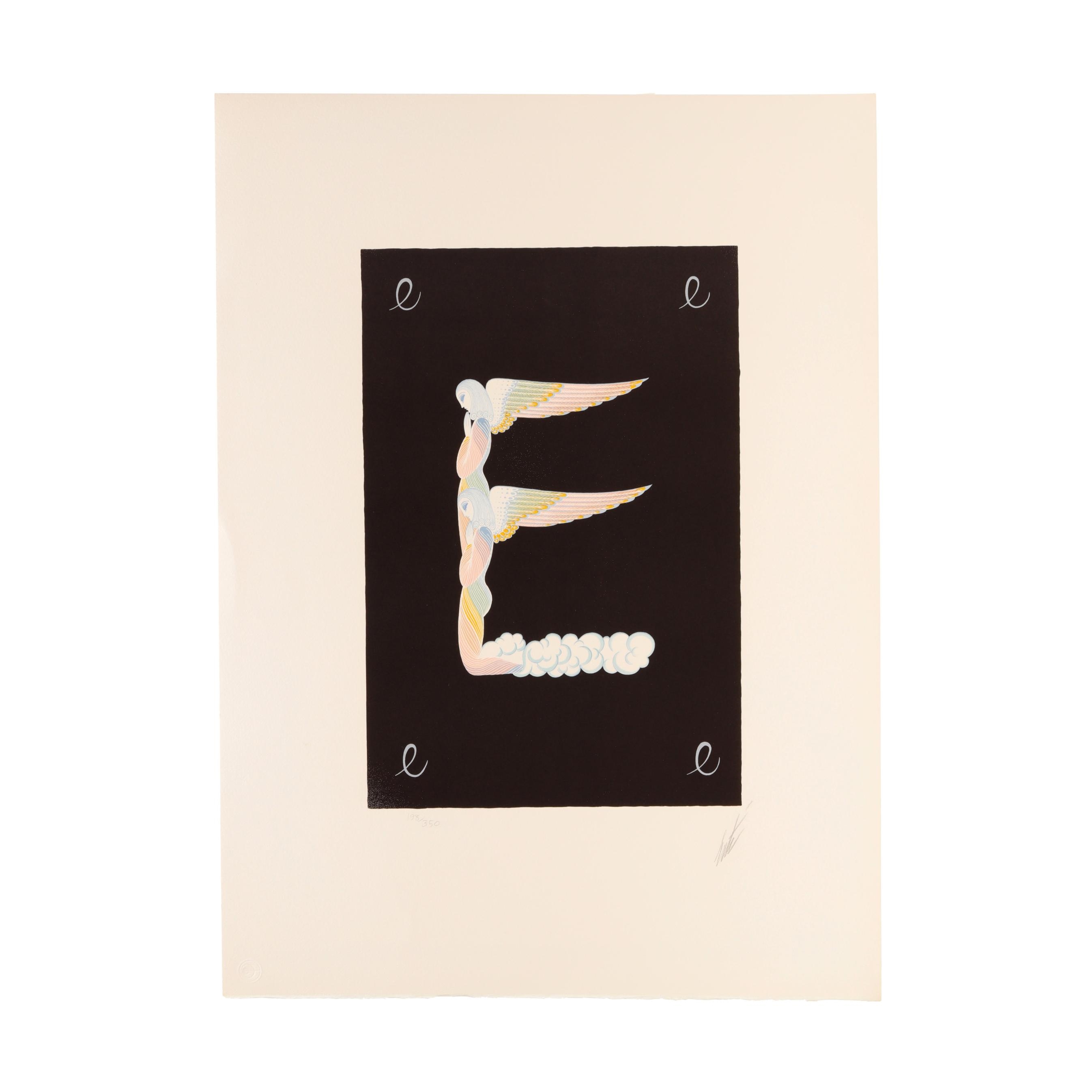 Erté | E from the Alphabet Series (1976) | MutualArt