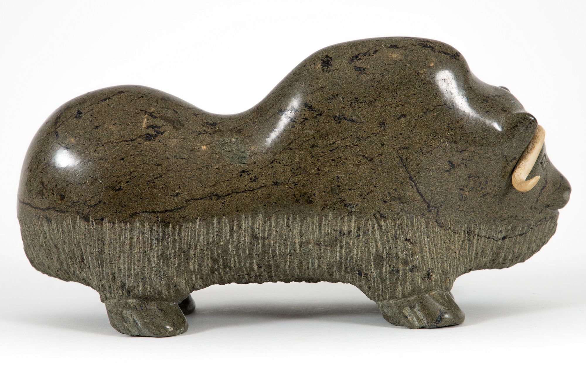 Seepee Ipellie | Seepee Ipeelie Musk Ox Frobisher Bay Inuit Carved ...