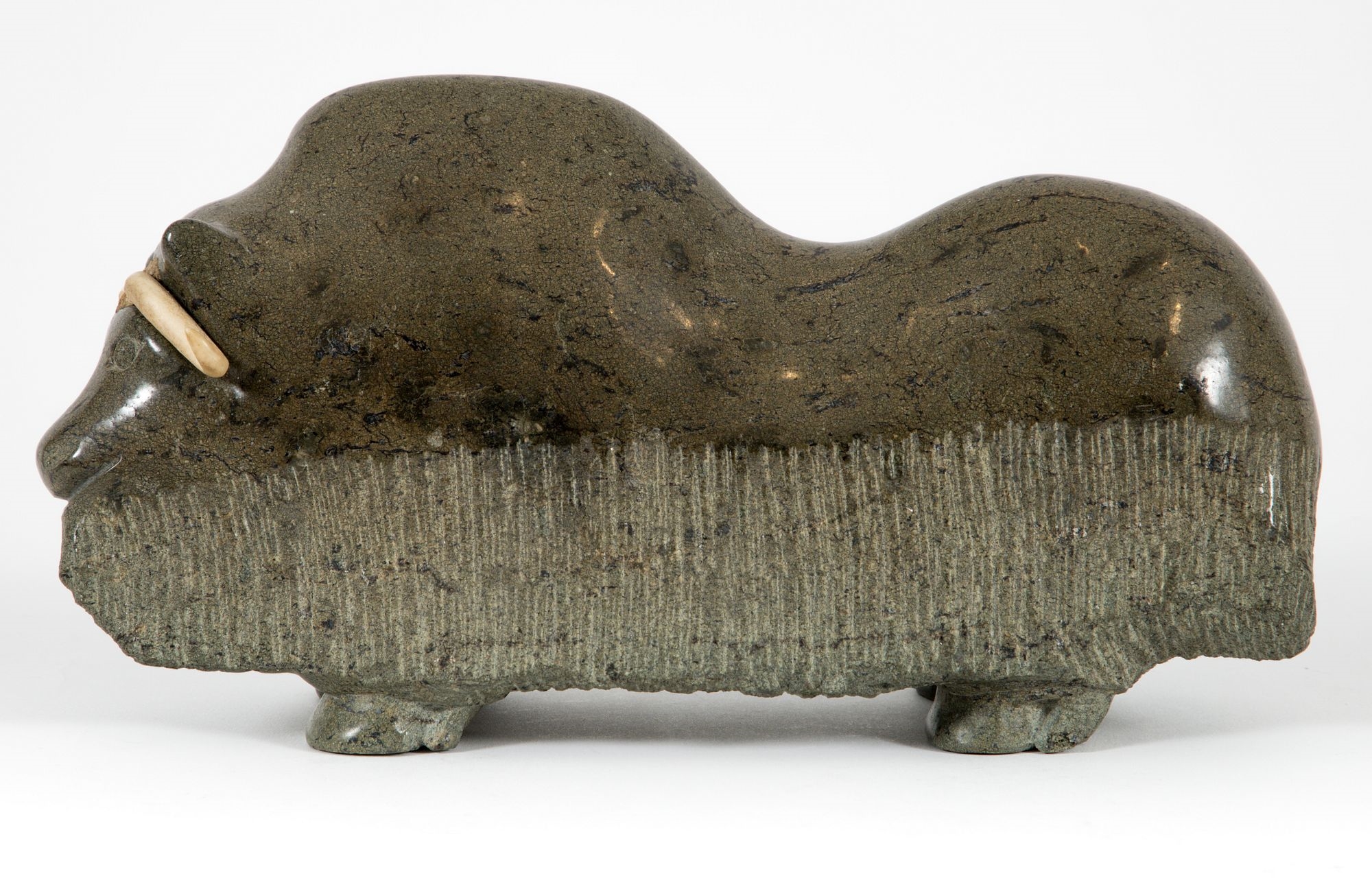 Seepee Ipellie | Seepee Ipeelie Musk Ox Frobisher Bay Inuit Carved ...