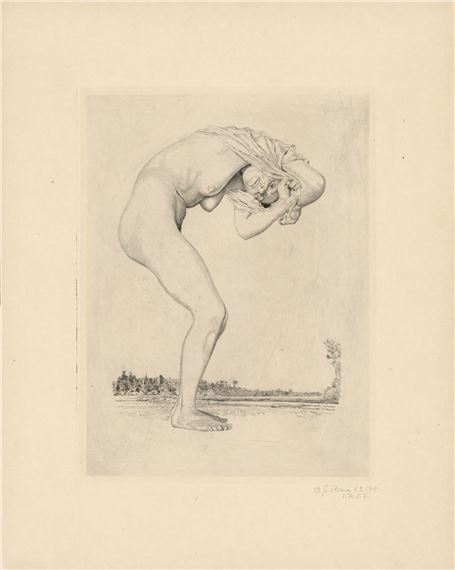 Weiblicher Akt by Otto Greiner, 5.2.1915