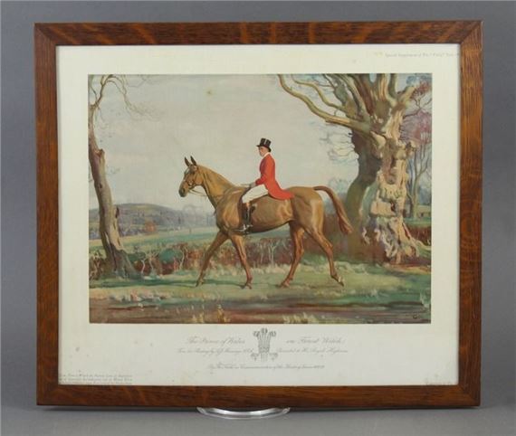 The Prince of Wales on Forest Witch by Sir Alfred James Munnings