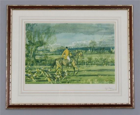 A Little Piece of England by Sir Alfred James Munnings, Published in 1929
