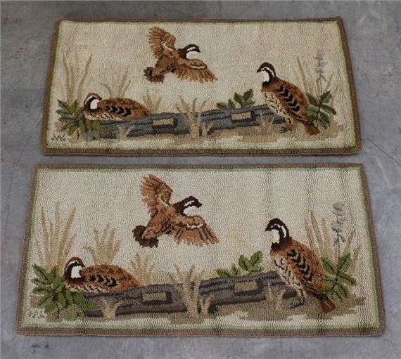 George Wells | Quail Motif Art Accent Rugs | MutualArt