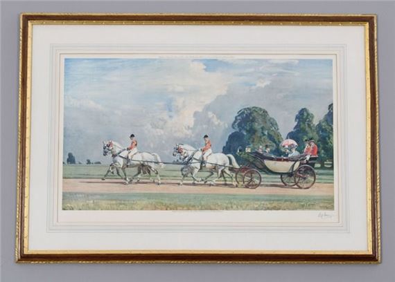 King George V and Queen Mary Returning from Ascot