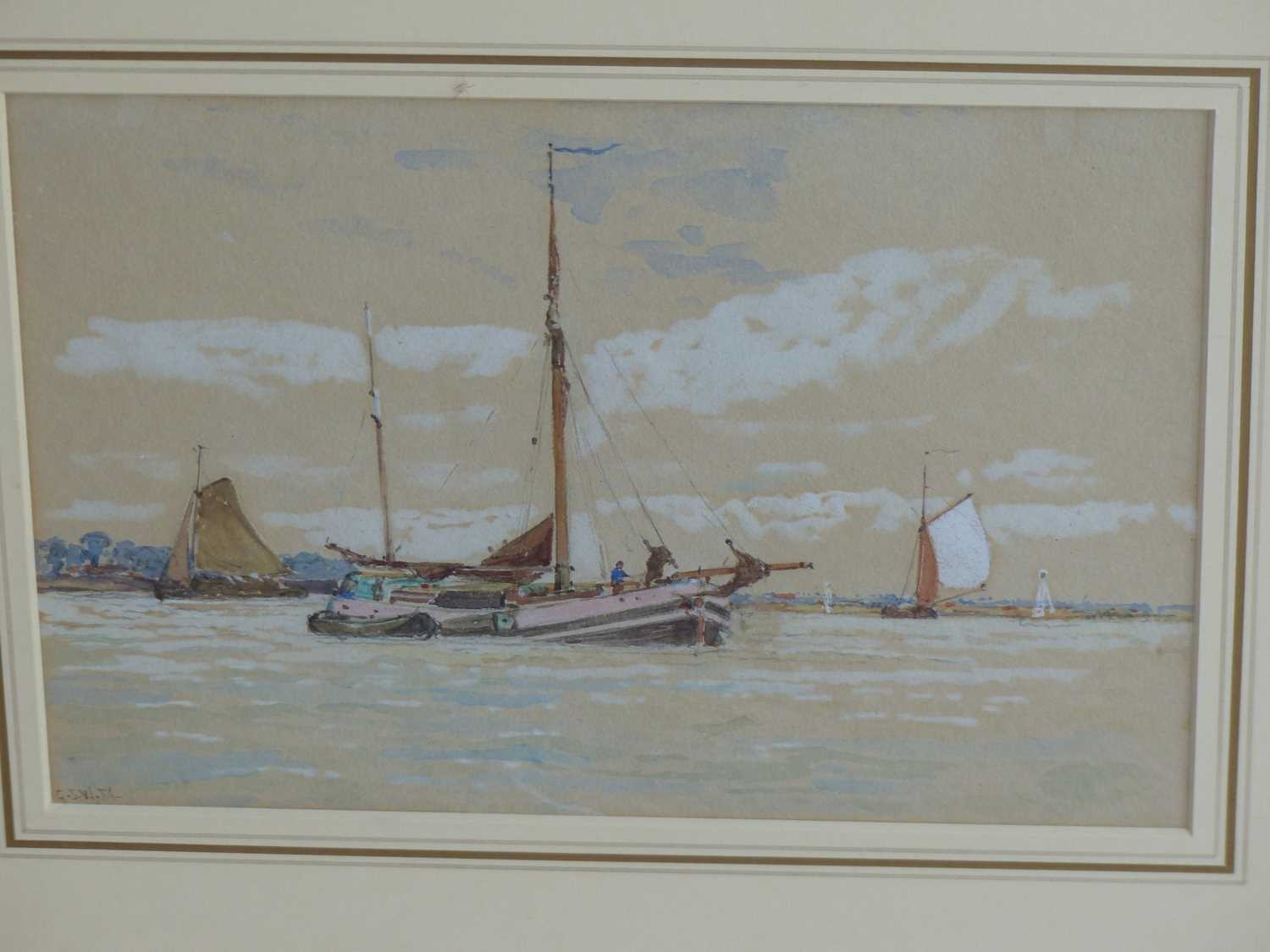 George Stanfield Walters | Barges on the Mass (1884) | MutualArt