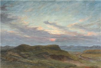 Sunset over the moors of Jutland - Johannes Martin Fastings Wilhjelm