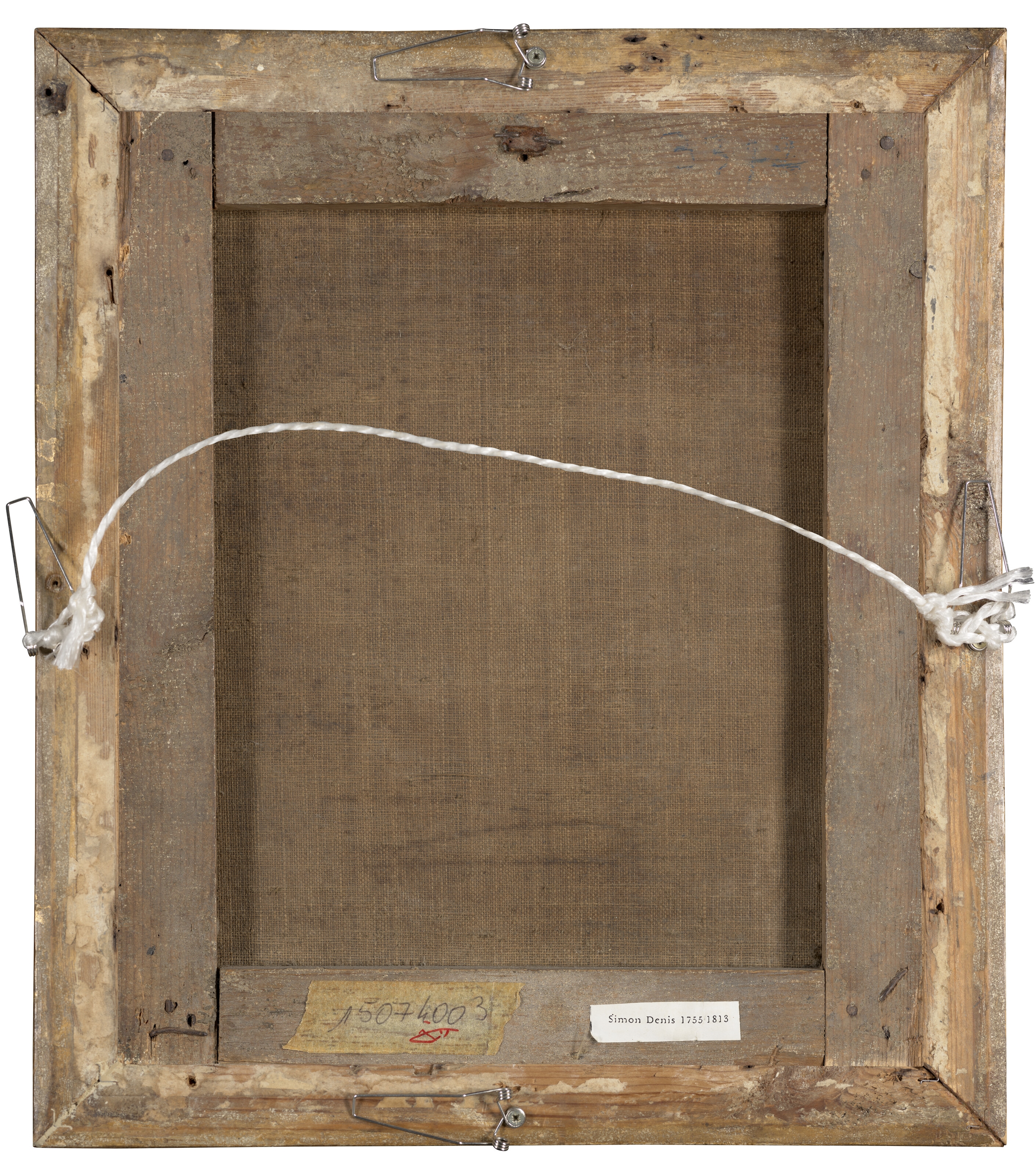 Artwork by Simon-Joseph-Alexandre-Clément Denis, Capriccio with the Temple of Vesta and the falls of Tivoli, Made of Oil on canvas