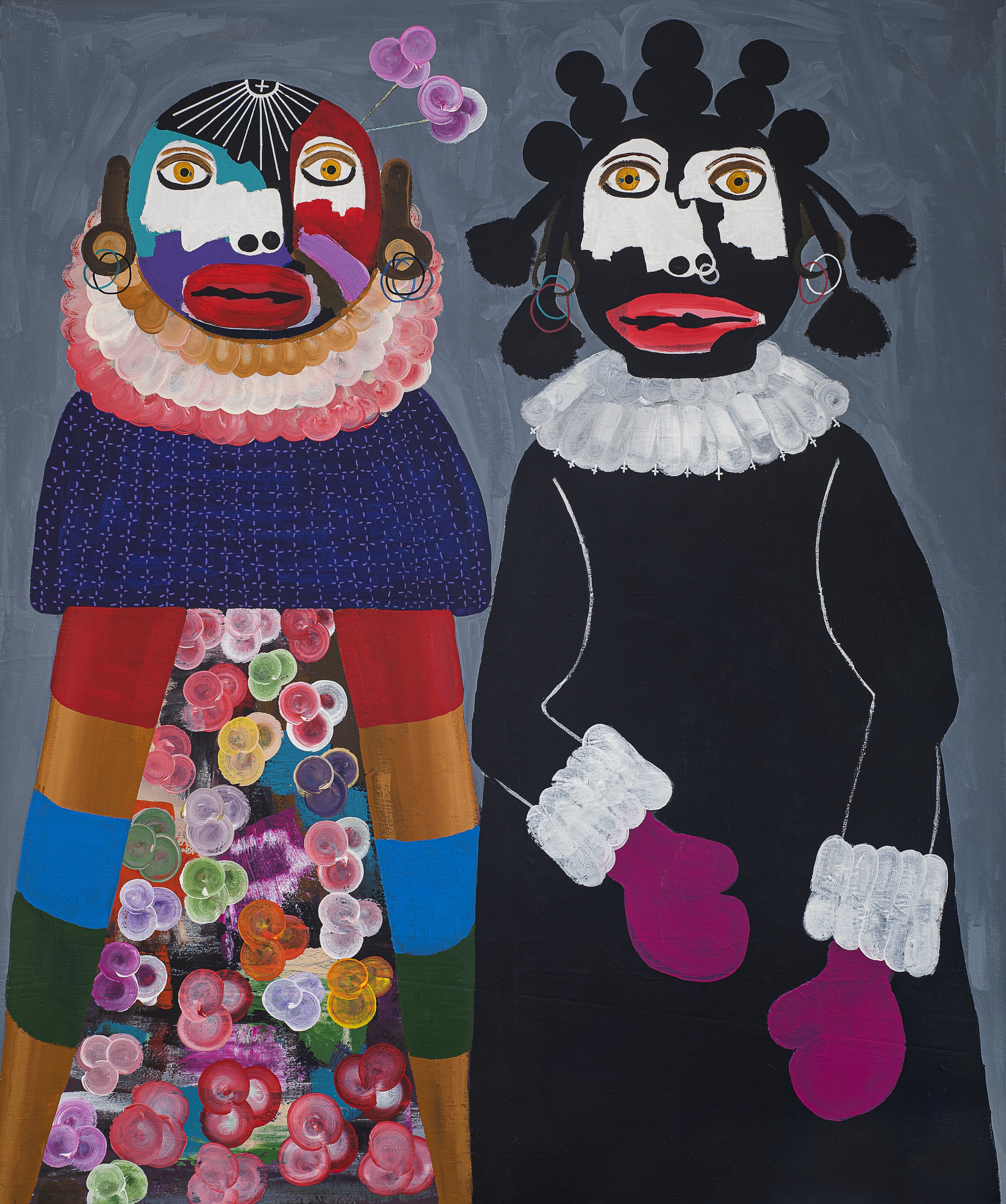 Artwork by Kojo Marfo, Royal Blood, Made of acrylic on canvas