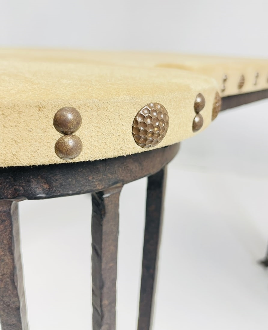 Prior | Iron and Ultrasuede Game Table by Marjorie Shusman Studio ...