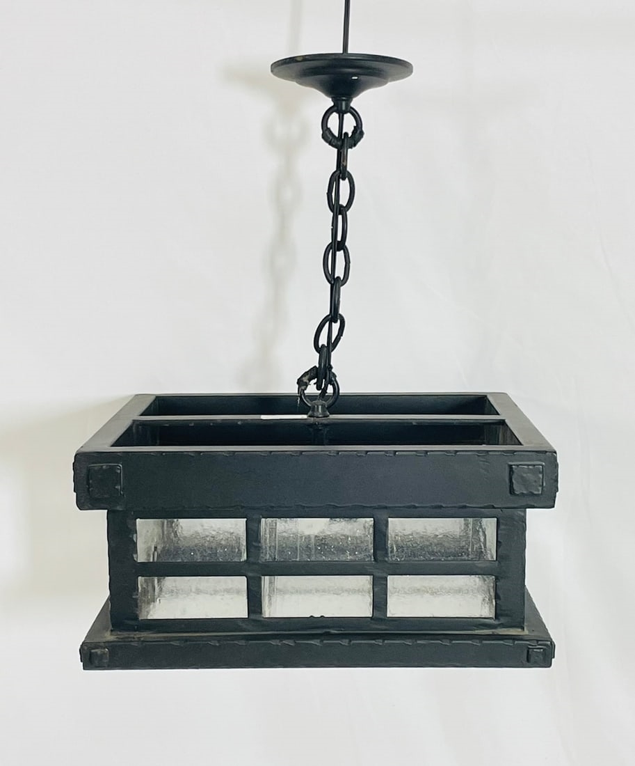 Steven | Custom Wrought Iron & Glass Chandelier by Steven Handelman ...