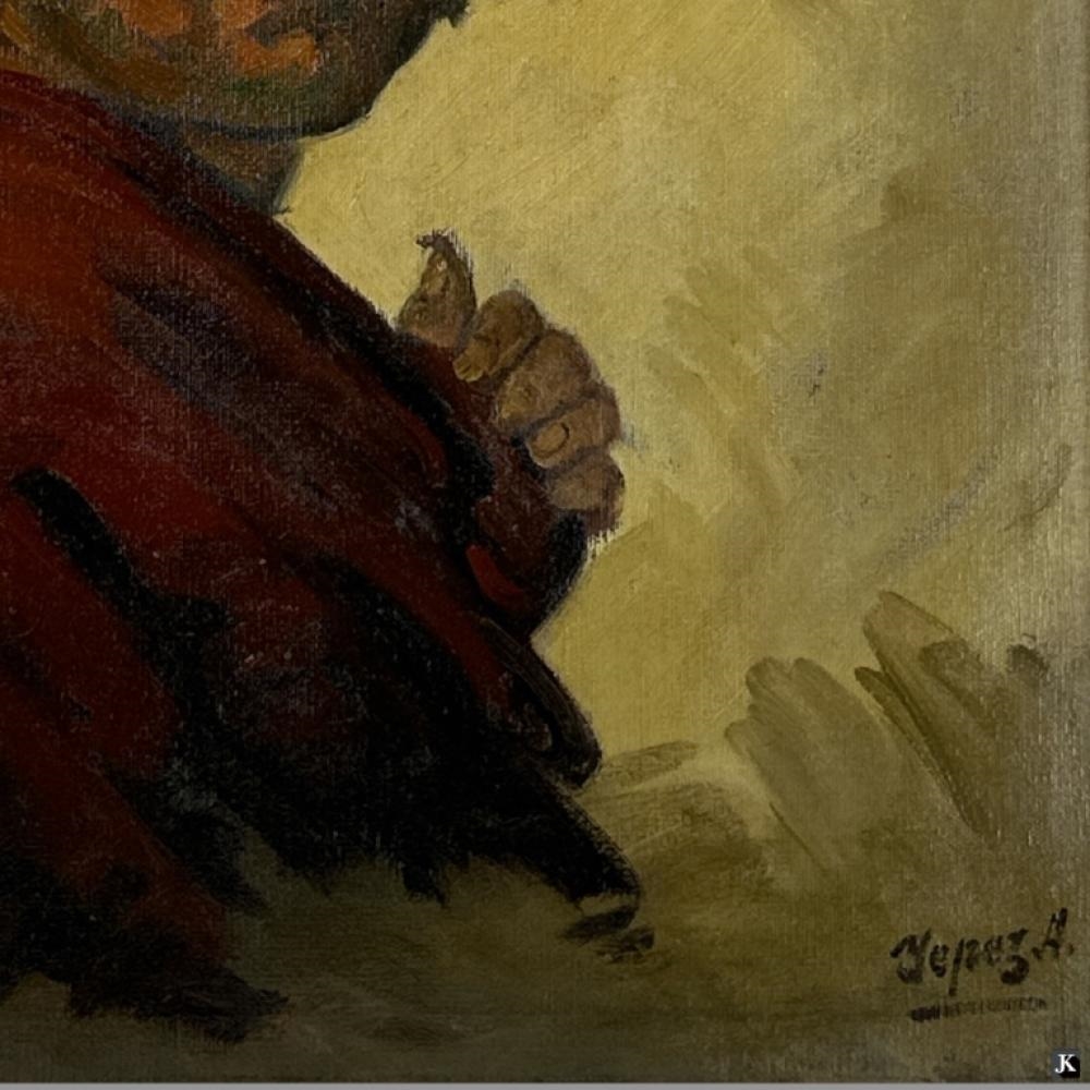 Artwork by José Yépez Arteaga, Portrait of Boy, Made of Oil on canvas