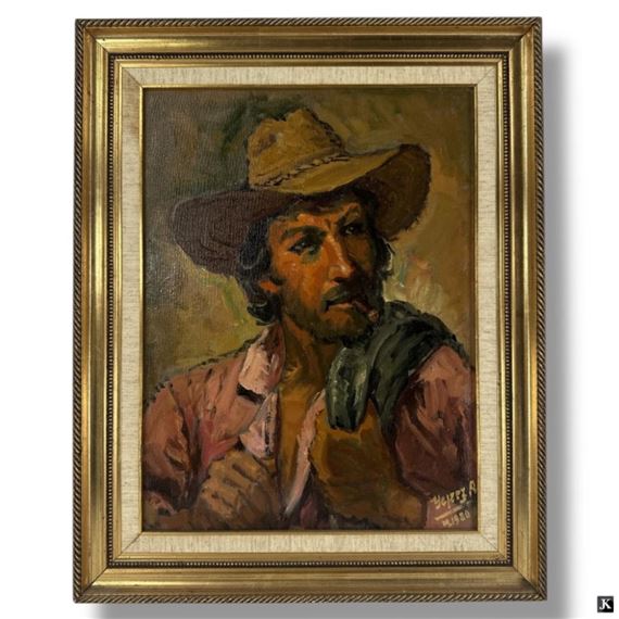 Portrait of a Young Man by José Yépez Arteaga, 1980