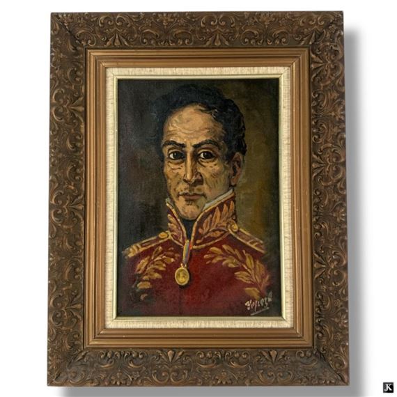 Portrait of Bolivar by José Yépez Arteaga