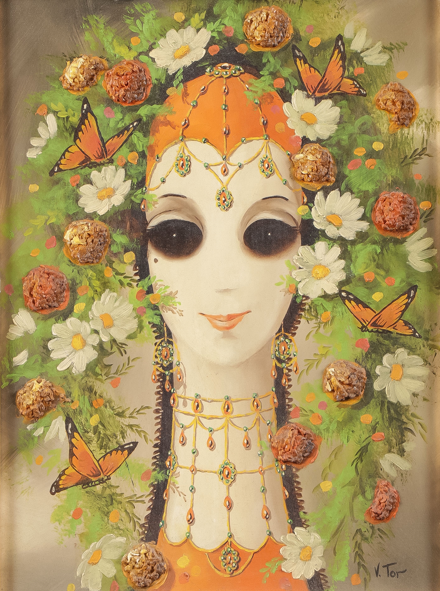 Victor Tor | Big Eyed Butterfly Woman | MutualArt